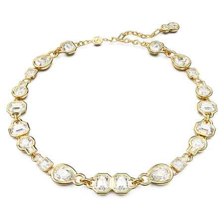 COLLANA BIANCA PLACCATA COLOR ORO DONNA SWAROVSKI  5665497 SWAROVSKI