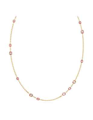 COLLANA IMBER LUNGA ROSA PLACCATO COLOR ORO DONNA SWAROVSKI 