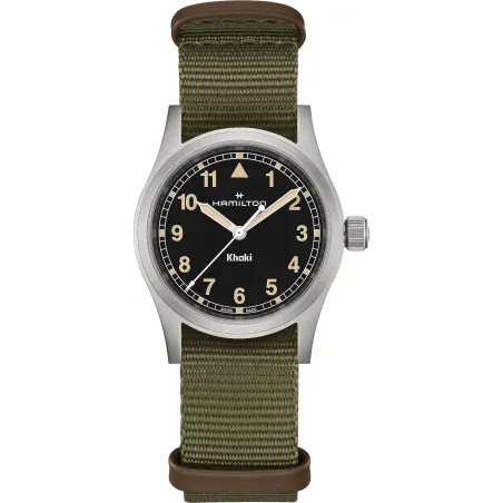 OROLOGIO MILITARE AL QUARZO NATO VERDE 33MM UOMO-DONNA HAMILTON KHAKI H69301930 HAMILTON