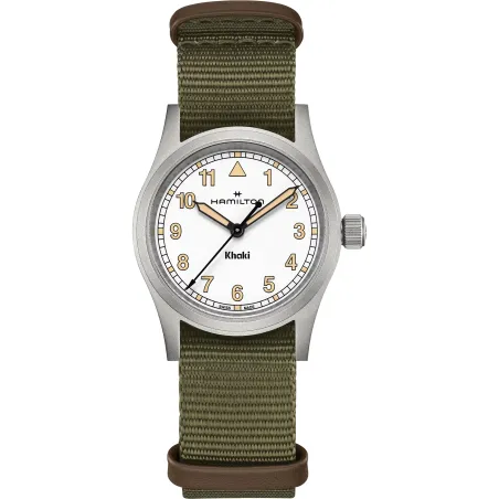 OROLOGIO AL QUARZO 33MM NATO VERDE MILITARE UOMO-DONNA HAMILTON KHAKI H69301910 HAMILTON