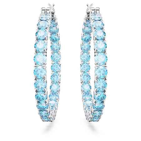 ORECCHINI A CERCHIO MATRIX BLU DONNA SWAROVSKI  5647446 SWAROVSKI