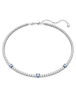 COLLANA MATRIX TENNIS BIANCA E BLU DONNA SWAROVSKI  5666167 SWAROVSKI