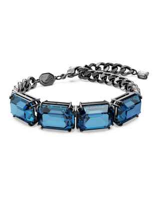 BRACCIALE MILLENIA BLU PLACCATO RUTENIO DONNA SWAROVSKI  5671250 SWAROVSKI