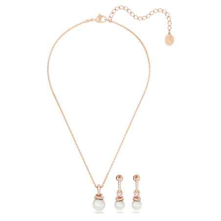 SET ORIGINALLY BIANCO PLACCATO ORO ROSA SWAROVSKI 5672835 SWAROVSKI