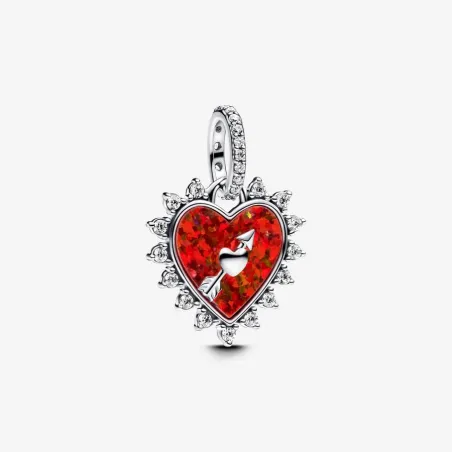 CHARM PENDENTE CUORE CON FRECCIA GIREVOLE DONNA PANDORA 