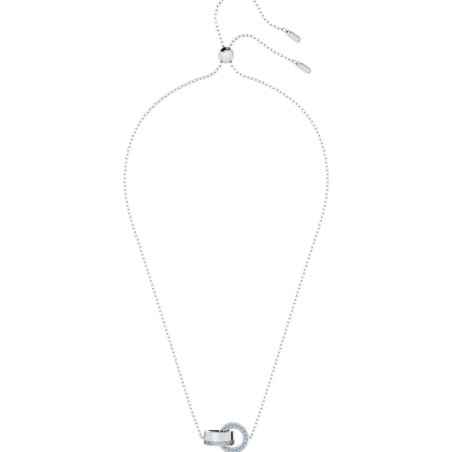 COLLANA PENDENTE DEXTERA ANELLO CONCATENATO BLU DONNA SWAROVSKI 