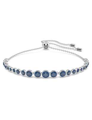 BRACCIALE EMILY BLU PLACCATO RODIO DONNA SWAROVSKI 