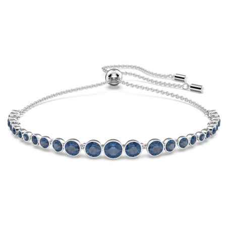 BRACCIALE EMILY BLU PLACCATO RODIO DONNA SWAROVSKI 