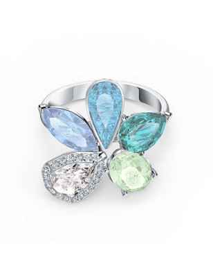 ANELLO SUNNY BLU VERDE M55 DONNA SWAROVSKI 