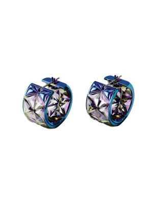 ORECCHINI CERCHIO BLU DONNA SWAROVSKI CURIOSA