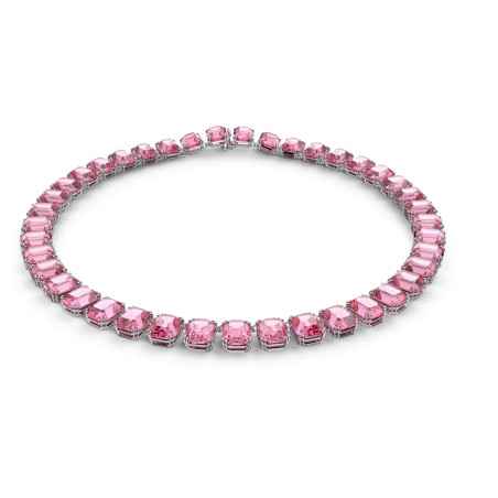 COLLANA TAGLIO OTTAGONALE ROSA SWAROVSKI MILLENIA