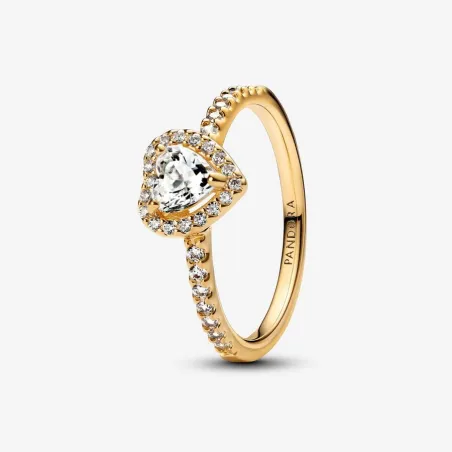 ANELLO CUORE IN RILIEVO COLOR ORO MIS.56 DONNA PANDORA TIMELESS