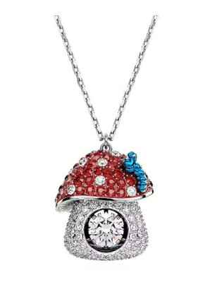 COLLANA ALICE IN WONDERLAND FUNGO ROSSO SWAROVSKI