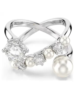 ANELLO COCKTAIL MATRIX CRYSTAL PEARL MIS.58 DONNA SWAROVSKI 