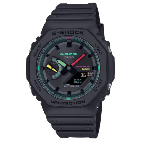 OROLOGIO FULL BLACK CON DETTAGLI FLUORESCENTI UOMO CASIO G-SHOCK