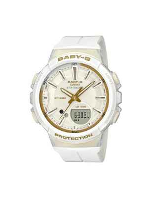 OROLOGIO IN RESINA BIANCO E ORO Bambini CASIO BABY-G