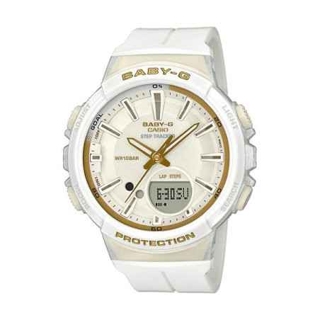 OROLOGIO IN RESINA BIANCO E ORO Bambini CASIO BABY-G