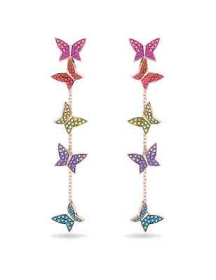 ORECCHINI FARFALLE ARCOBALENO DONNA SWAROVSKI LILIA