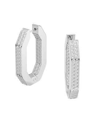 ORECCHINI CERCHIO RODIO DONNA SWAROVSKI DEXTERA