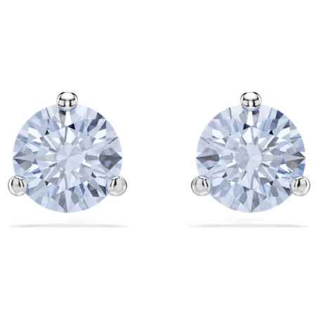 ORECCHINI A LOBO SOLITAIRE ROUND BLU DONNA SWAROVSKI 