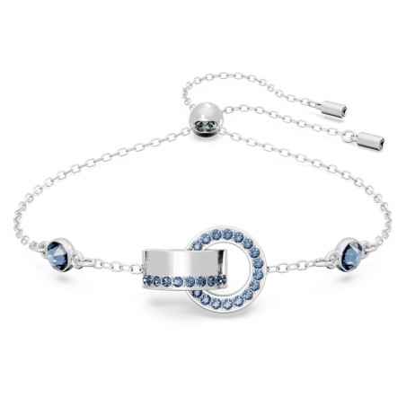 BRACCIALE HOLLOW ANELLO CONCATENATO BLU SWAROVSKI