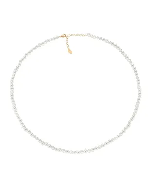 COLLANA CON PERLE DI CRISTALLO DA 6MM DONNA AMEN 