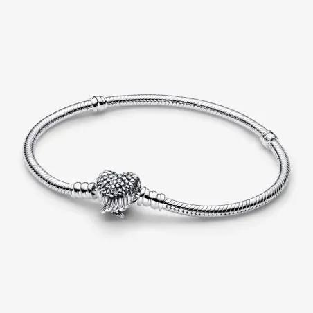 BRACCIALE CHIUSURA A CUORE E ALI D'ANGELO 19CM DONNA PANDORA 