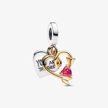 CHARM PENDENTE CUORE CON FRECCIA DONNA PANDORA 