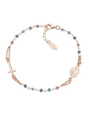 BRACCIALE ROSARIO CRISTALLI MULTICOLOR DONNA AMEN 