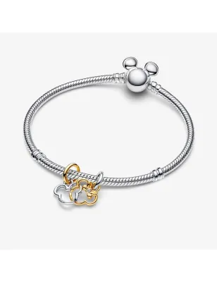 Charm Pendente Disney Mickey e Minnie divisibile Donna Pandora 