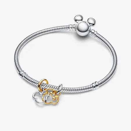 Charm Pendente Disney Mickey e Minnie divisibile Donna Pandora 