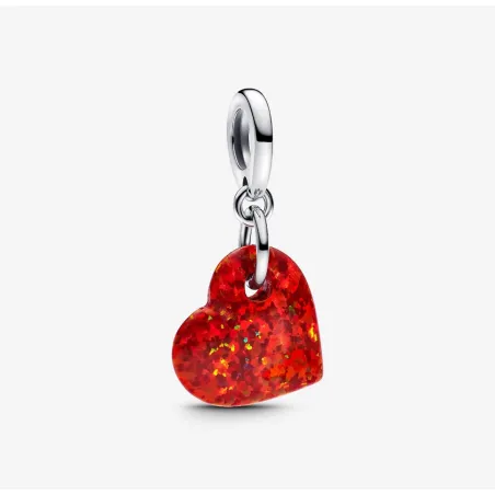 Charm Pendente Cuore Opale Rosso Donna Pandora 