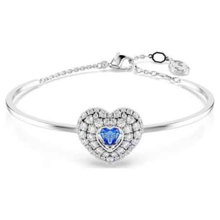 BRACCIALE RIGIDO HYPERBOLA CUORE BLU DONNA SWAROVSKI 