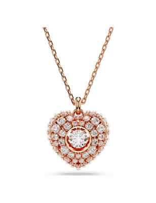 COLLANA HYPERBOLA CUORE ROSE DONNA SWAROVSKI 