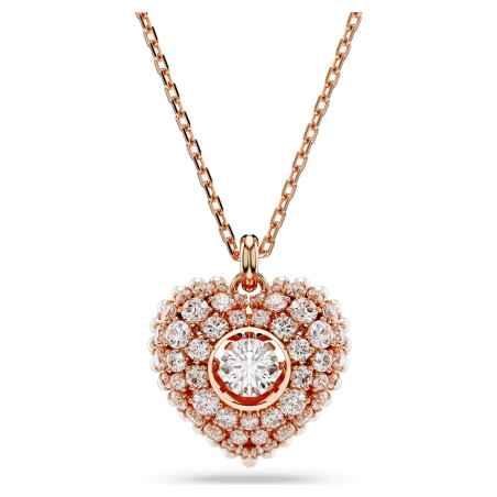 COLLANA HYPERBOLA CUORE ROSE DONNA SWAROVSKI 