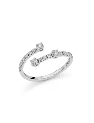 ANELLO PREMIUM DIAMONDS IN ORO BIANCO DIAMANTI 0.18 CT DONNA MILUNA