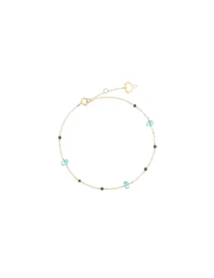 Bracciale 18KT Apatite e Diamanti neri Donna Maman et Sophie 