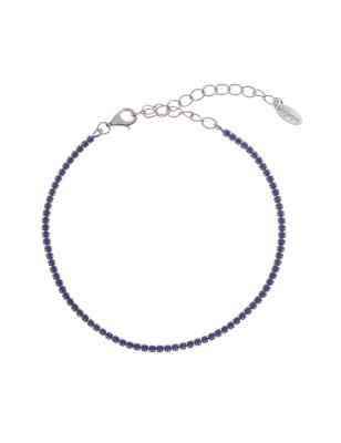 BRACCIALE TENNISMANIA ZIRCONI BLU DONNA AMEN 