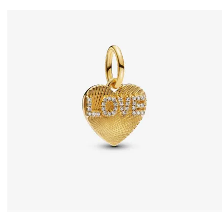 Charm Pendente Cuore Love dorato  Pandora 