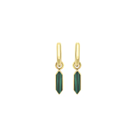 Orecchini Stylize dorati con Malachite Donna Breil 