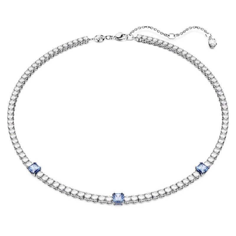 COLLANA MATRIX TENNIS BIANCA E BLU DONNA SWAROVSKI 