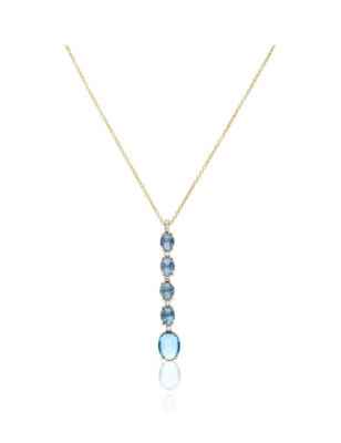 COLLANA PENDENTE LUNGA DANCING AZURE DONNA NANIS 