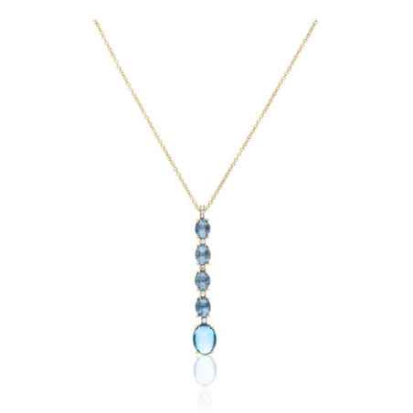 COLLANA PENDENTE LUNGA DANCING AZURE DONNA NANIS 