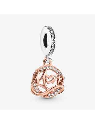 CHARM PENDENTE MAMMA PLACCATO ORO ROSA PANDORA