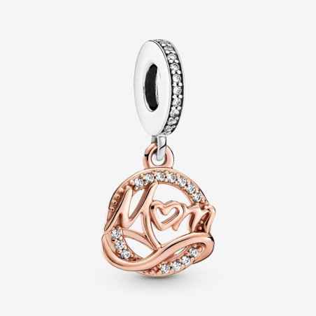 CHARM PENDENTE MAMMA PLACCATO ORO ROSA PANDORA