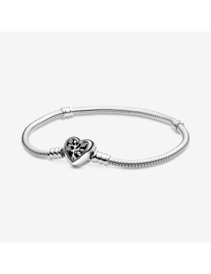 BRACCIALE CHIUSURA A CUORE ALBERO DELLA FAMIGLIA  19CM DONNA PANDORA 