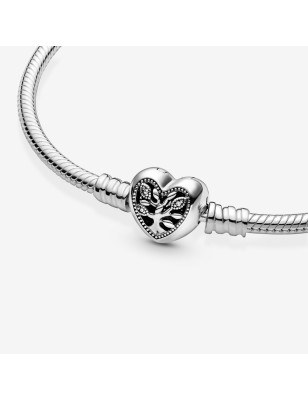 BRACCIALE CHIUSURA A CUORE ALBERO DELLA FAMIGLIA 19CM DONNA PANDORA  598827C01-19 PANDORA