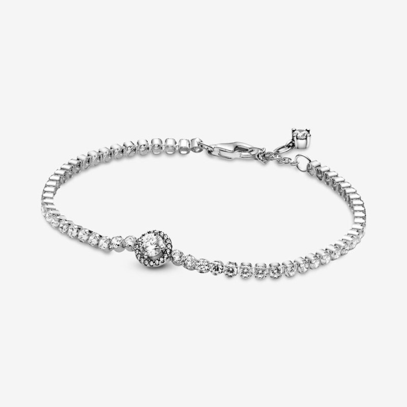 BRACCIALE TENNIS SCINTILLANTE 18CM DONNA PANDORA 