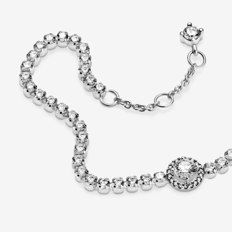 BRACCIALE TENNIS SCINTILLANTE 18CM DONNA PANDORA 