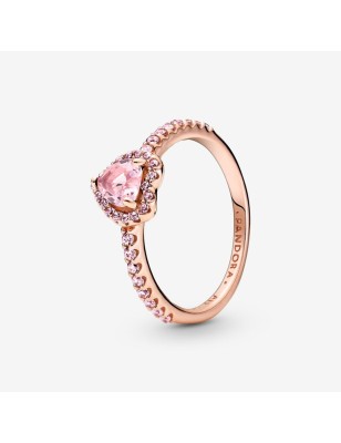 ANELLO CUORE IN RILIEVO ROSA MIS.58 DONNA PANDORA